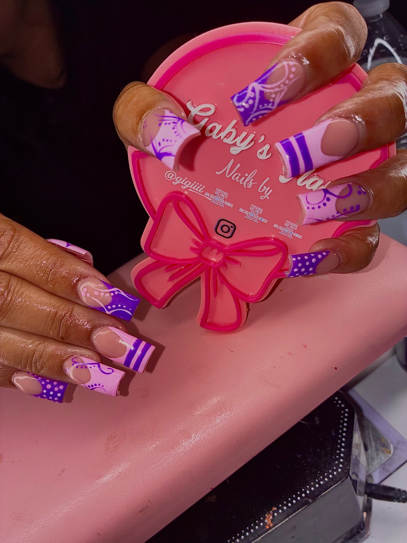 Purple swirl French